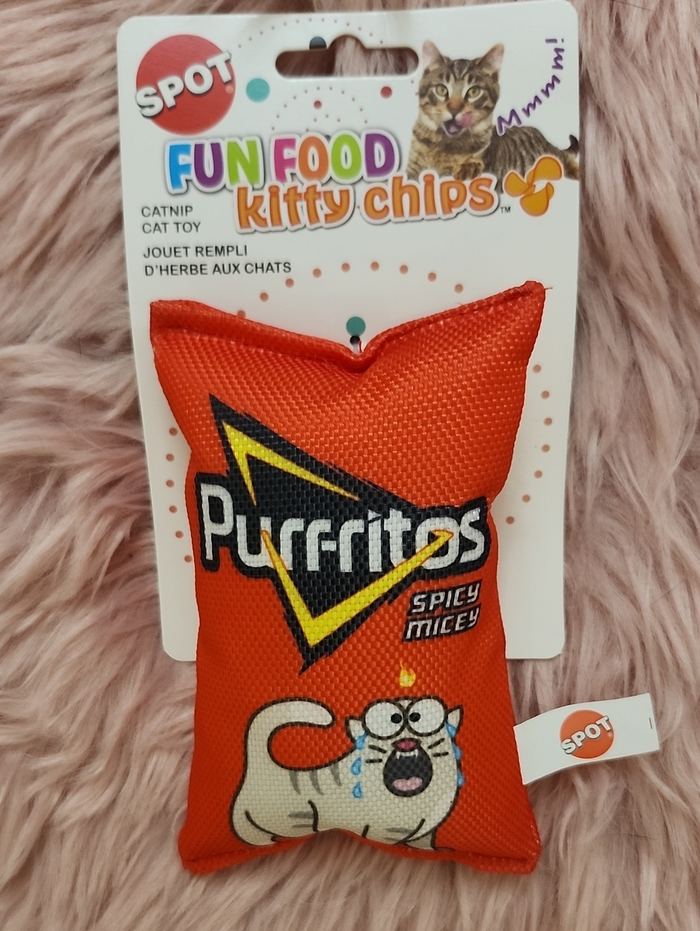 Brand New SPOT FUN FOOD KITTY CHIPS CATNIP CAT TOY
